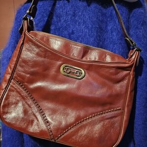 etienne aigner Red Leather Shoulder Bag